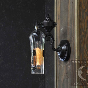 Recycled Bottle Lamp - St. Germain Wall Sconce