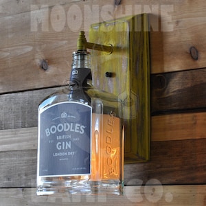 Recycled Bottle Wall Sconce - Boodles Gin