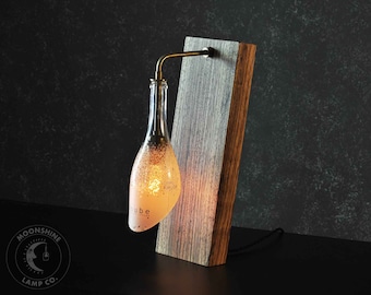 The Balance - Wine Bottle Edition - Unique Desk Lamp