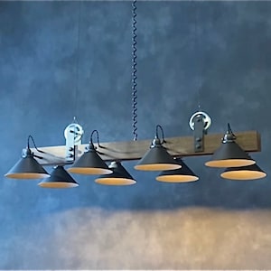 Yorba Linda Floating Pool Table Light, adjustable game light, adjustable lighting, industrial light, game room lighting, billiard light
