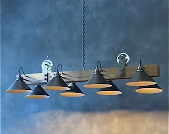 Yorba Linda Floating Pool Table Light, adjustable game light, adjustable lighting, industrial light, game room lighting, billiard light
