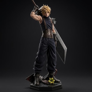 Righteous Cloud Strife FF7 estándar+cute split STL Modelo 3D para impresión