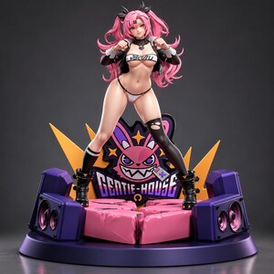 Nicole Demara Zenless Zone Zero STL File, Anime Girl Figure for 3D Printing, 260mm Resin Statue, Bikini Version, Digital Download