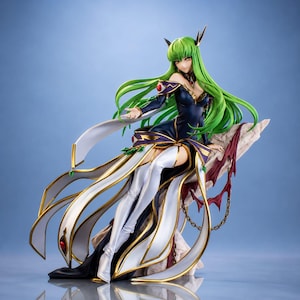 C.C. Black Bride Code Geass STL Figure for 3D Printing Anime Collectible Digital Model