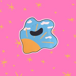 Adesivo in vinile Sunny Day Blob Buddy