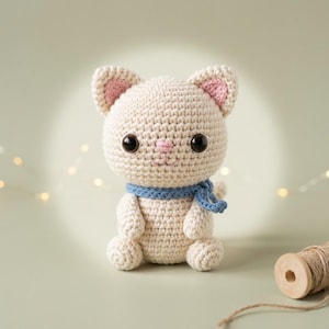 Charmant amigurumi-katje: een stapsgewijs haakpatroon voor beginners (PDF-download)