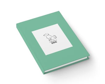 Notizbuch mit minimalistischen Hundeillustrationen, Hardcover | Für Tierliebhaber