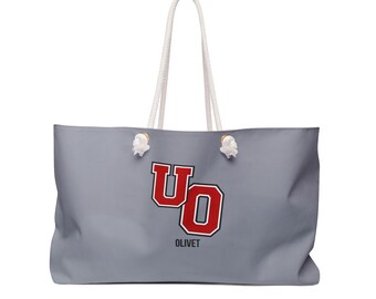 Wochenendtasche mit rotem UO-Logo | Olivet College Reisetasche