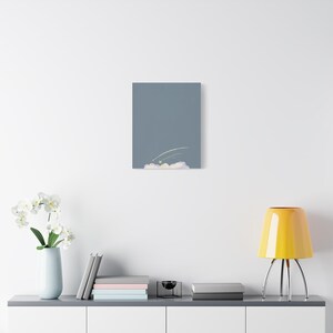 Personalized shooting star baby birth stats canvas for a celestial nursery
