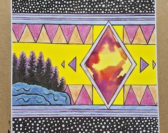 pendleton sky series part 1/4 art print