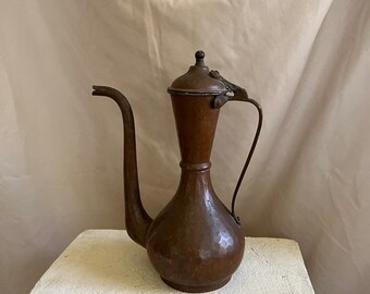 Antique Copper Coffee Pot