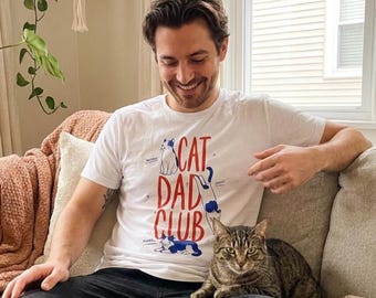 T-shirt Club des Papas Chats | Cadeau humoristique pour les papas amoureux des chats