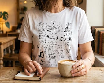T-shirt à motif chaton | Cadeau pour les amoureux des chats