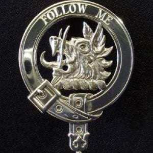Odznaka herbowa klanu szkockiego Campbell of Breadalbane ze srebra próby 925