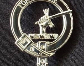 MacRae Scottish Clan Crest Badge in Solid Sterling Silver