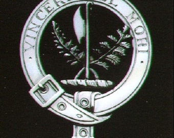 MacLaine Scottish Clan Crest Badge in Solid Sterling Silver