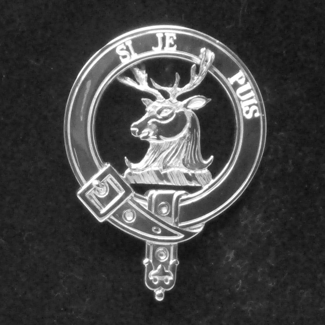 Colquhoun Scottish Clan Crest Badge in Solid Sterling