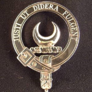 MacColl Scottish Clan Crest Badge in Solid Sterling Silver