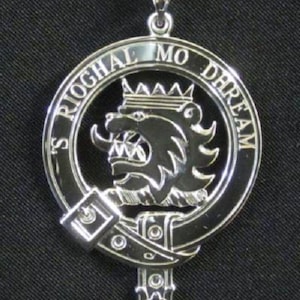 MacGregor Scottish Clan Crest Badge in Solid Sterling Silver