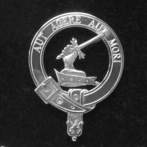 Barclay Scottish Clan Crest Badge in Solid Sterling