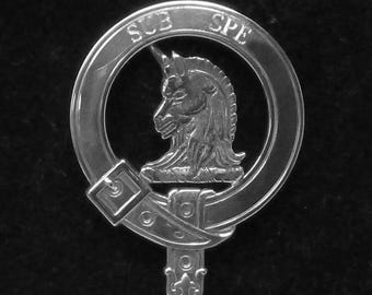 Dunbar Scottish Clan Crest Badge in Solid Sterling
