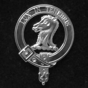 Fullerton Scottish Clan Crest Badge in Solid Sterling Silver
