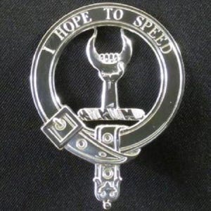 Cathcart Scottish Clan Crest Badge in Solid Sterling