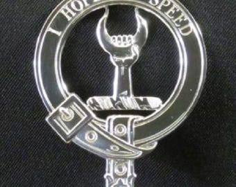 Cathcart Scottish Clan Crest Badge in Solid Sterling