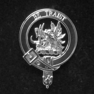 Innes Scottish Clan Crest Badge in Solid Sterling Silver