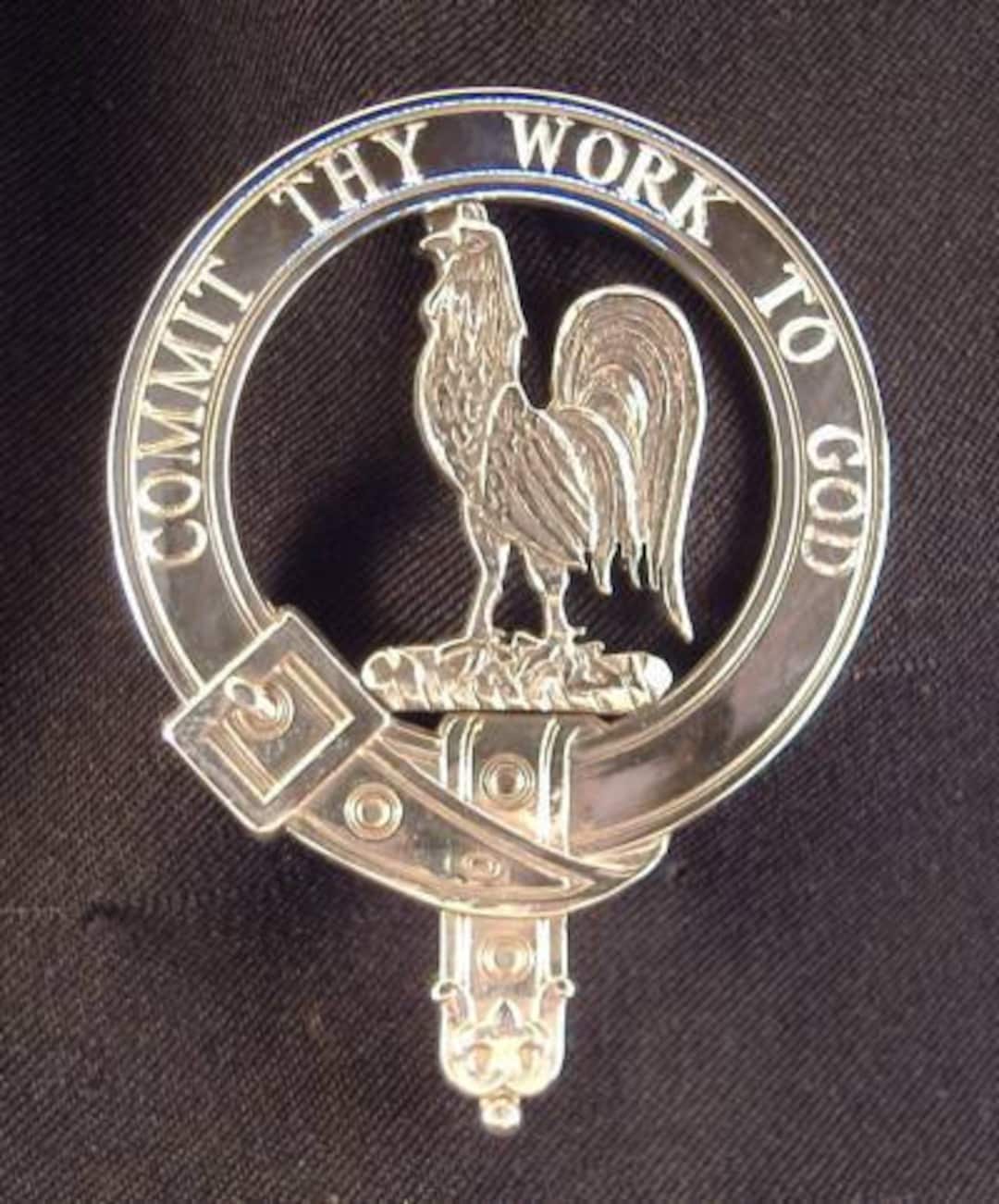 MacDonald Of The Isles Clan Crest Boutons De Manchette En étain Taille