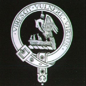 Stewart of Appin embleem van de Schotse clan in massief sterlingzilver
