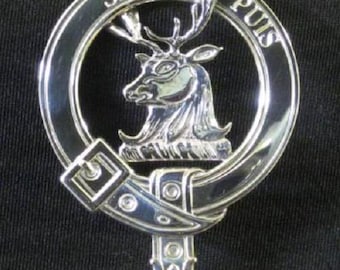 Colquhoun Scottish Clan Crest Badge in Solid Sterling