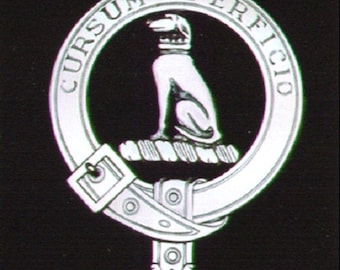 Hunter Scottish Clan Crest Badge in Solid Sterling Silver