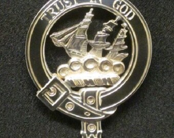 Harkness Scottish Clan Crest Badge in Solid Sterling Silver