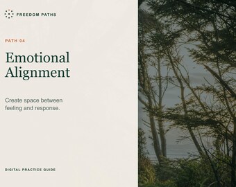 Emotional Alignment Workbook | Guided Self Reflection, Emotional Awareness and Personal Growth Journal | Digital Download