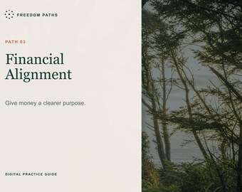 Financial Alignment Workbook | Money Mindset, Values-Based Spending and Personal Finance Guide | Digital Download