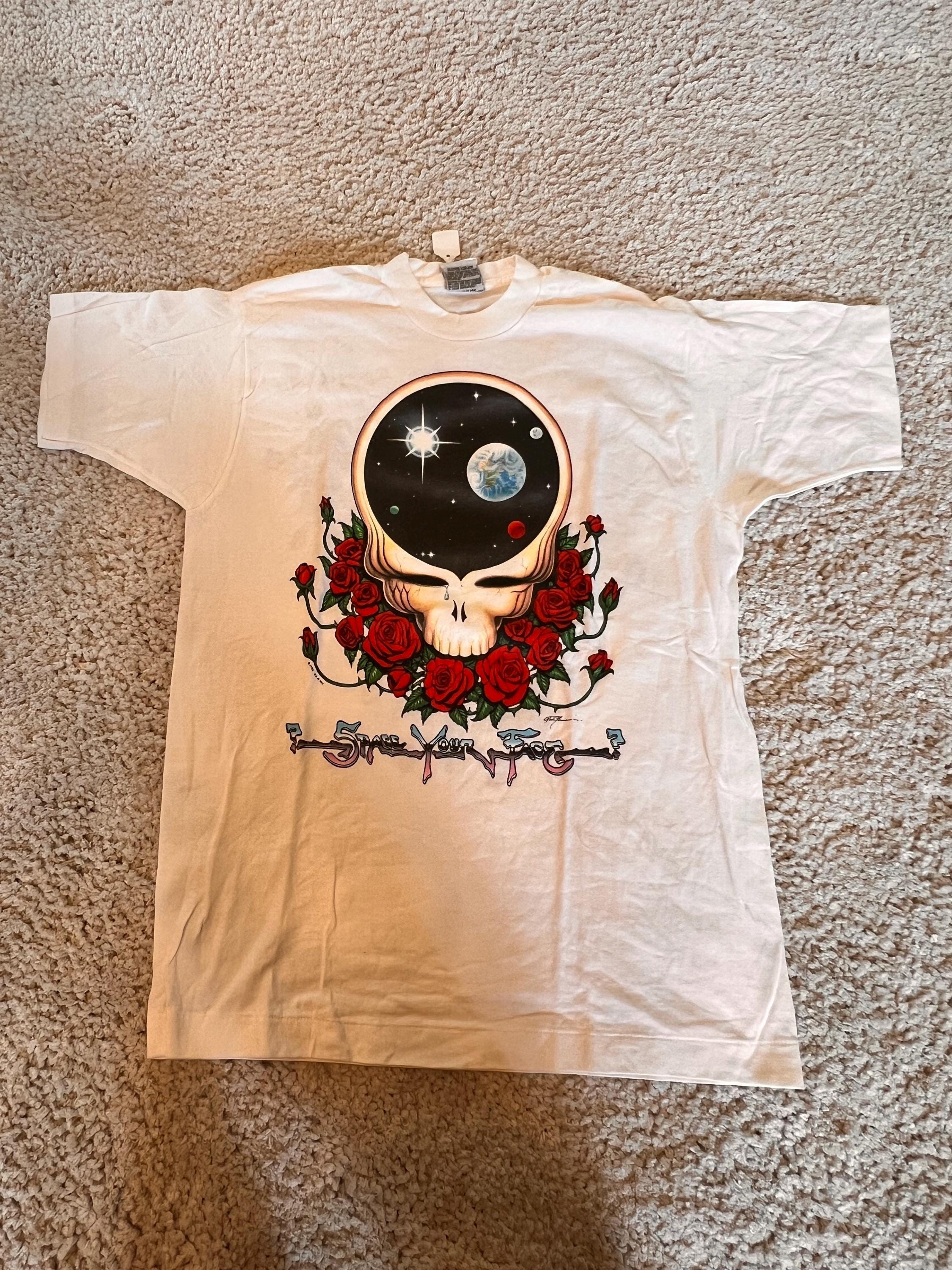 Grateful dead skull and roses shirt - Etsy 日本