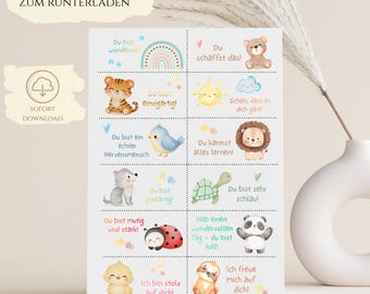Encouragement cards, lunchbox messages, back-to-school gifts, schoolchild gifts, gifts for the school cone, last-minute Christmas gifts