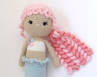 Mermaid doll Luna: Beautiful soft & cuddly birthday gift.