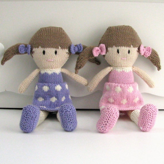 hand knitted rag doll
