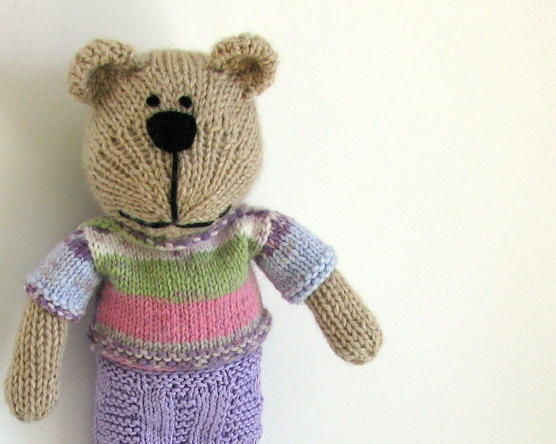 hand knit stuffed animals