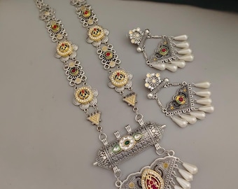 Indian Dual Tone Ghungroo Kundan Fusion Jewelry Set- Indian Ethnic Jewelry-Delivery Duty Paid