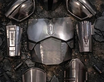 Conjunto de Armadura Mandaloriana | Fantasia Cosplay Vestível Feita à Mão em Aço Beskar | Aquiles | Presentes de Halloween | Boba Fett |