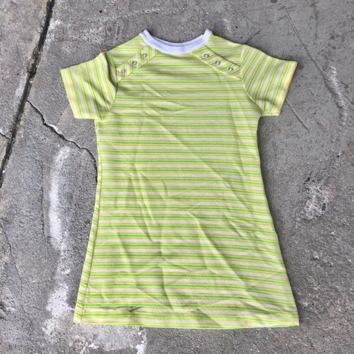 green yellow striped shirt