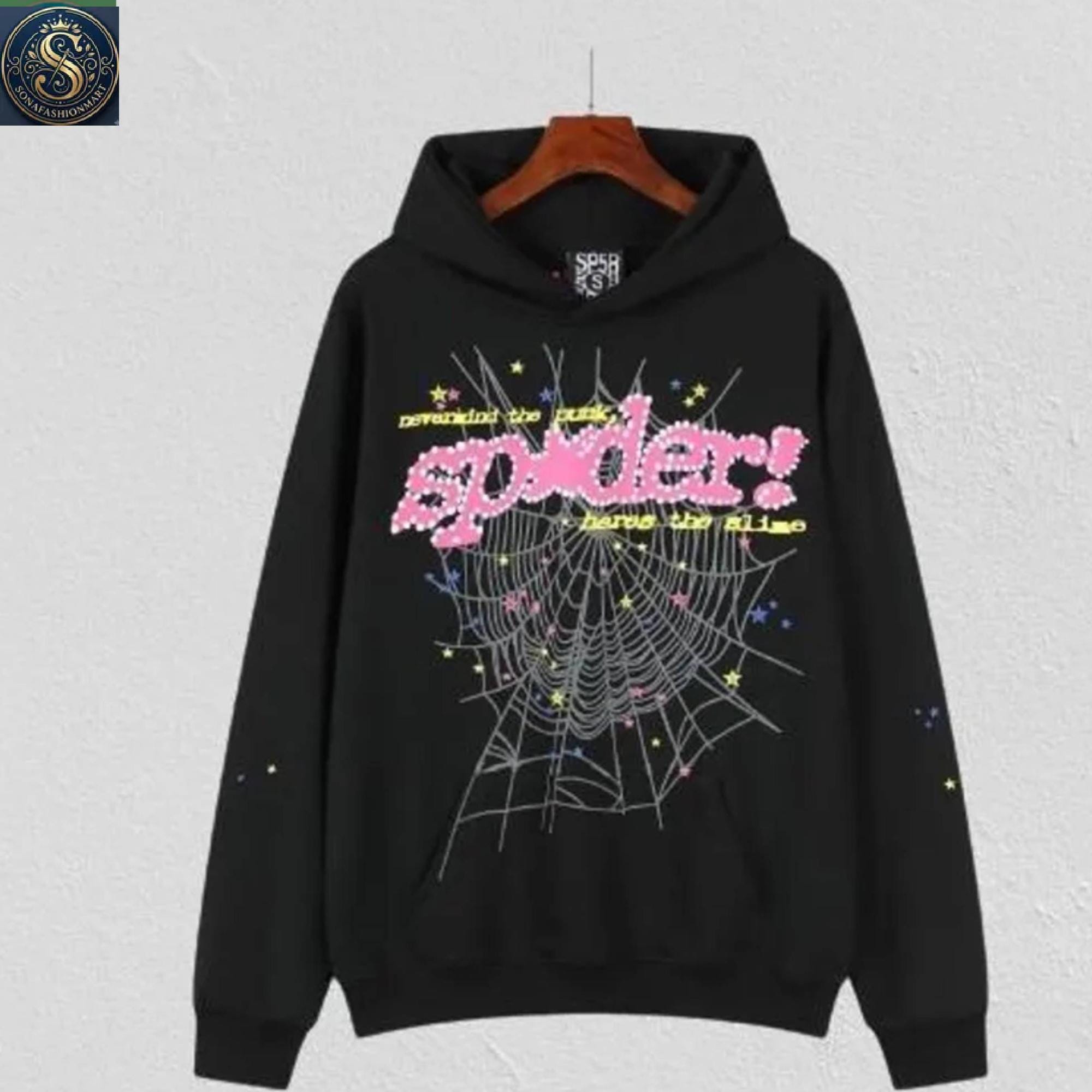 Sp5der hoodie black - Etsy 日本