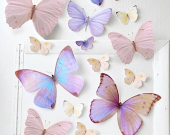 Giant Sunset Paper Butterflies Pink
