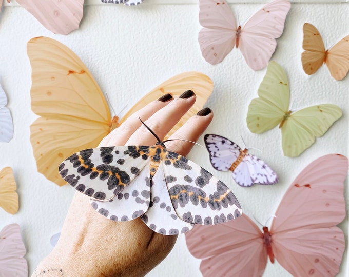 Bright Honey Paper Butterfly Party Decor Butterfly Room Decor Nursery wall decor