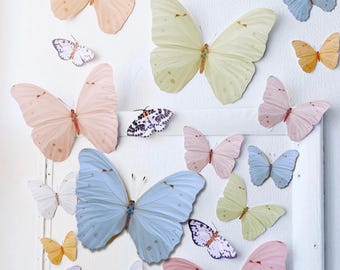 Floral Paper Butterfly & Moth Decor: 22-Piece Wall Art Set