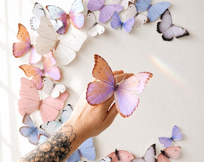 Small Pastel Paper Butterfly Decor
