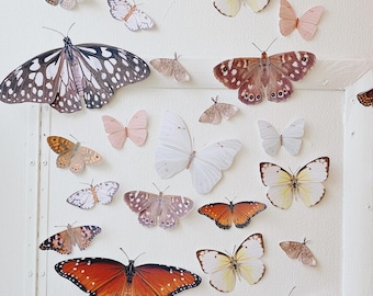 Woodland Paper Butterflies: Party, Nursery, & Room Decor